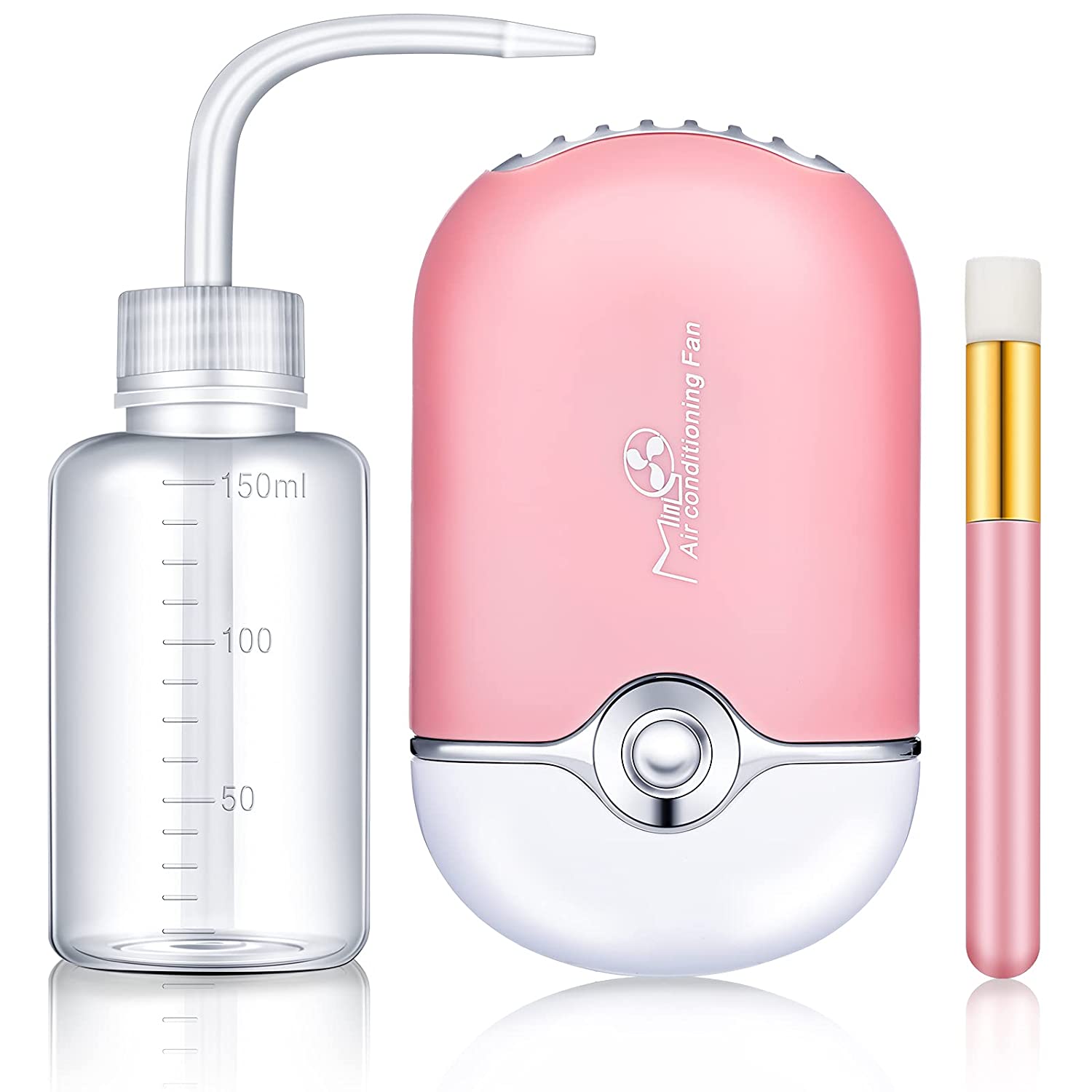 Eyelash Extension Guide - 3 in 1 USB 空調ラッシュファンドライヤーラッシュシャンプーブラシノーズブラシまつげ洗浄ボトルまつげエクステンション用品