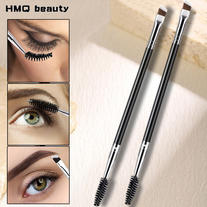 Eyelash Extension Double Lash - 10/5 個ダブルヘッド眉毛ブラシまつげコームプロのメイクブラシ眉毛まつげエクステンションブラシ 2-in-1 メイクアップツール