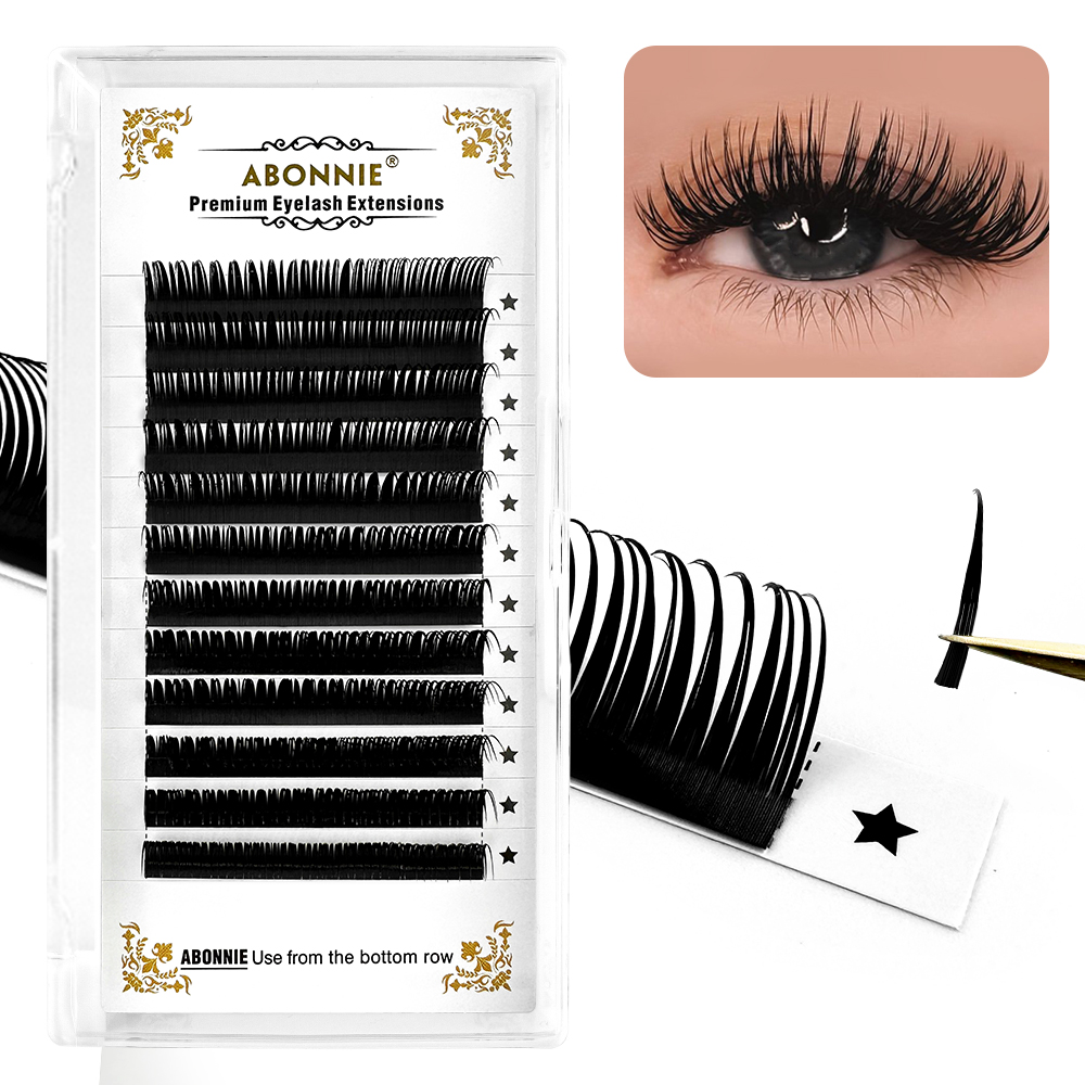 Eyelash Extensions Classic - アボニーウェットスパイクまつげエクステンションフラットクラシックまつげ新しいタイプまつげ目の美しさ