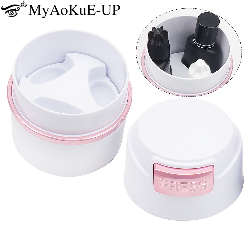 Eyelash Extension Double Lash - 1 個まつげ接着剤貯蔵タンクコンテナラッシュリフティング個別接着剤スタンド収納瓶まつげエクステンションメイクアップツール