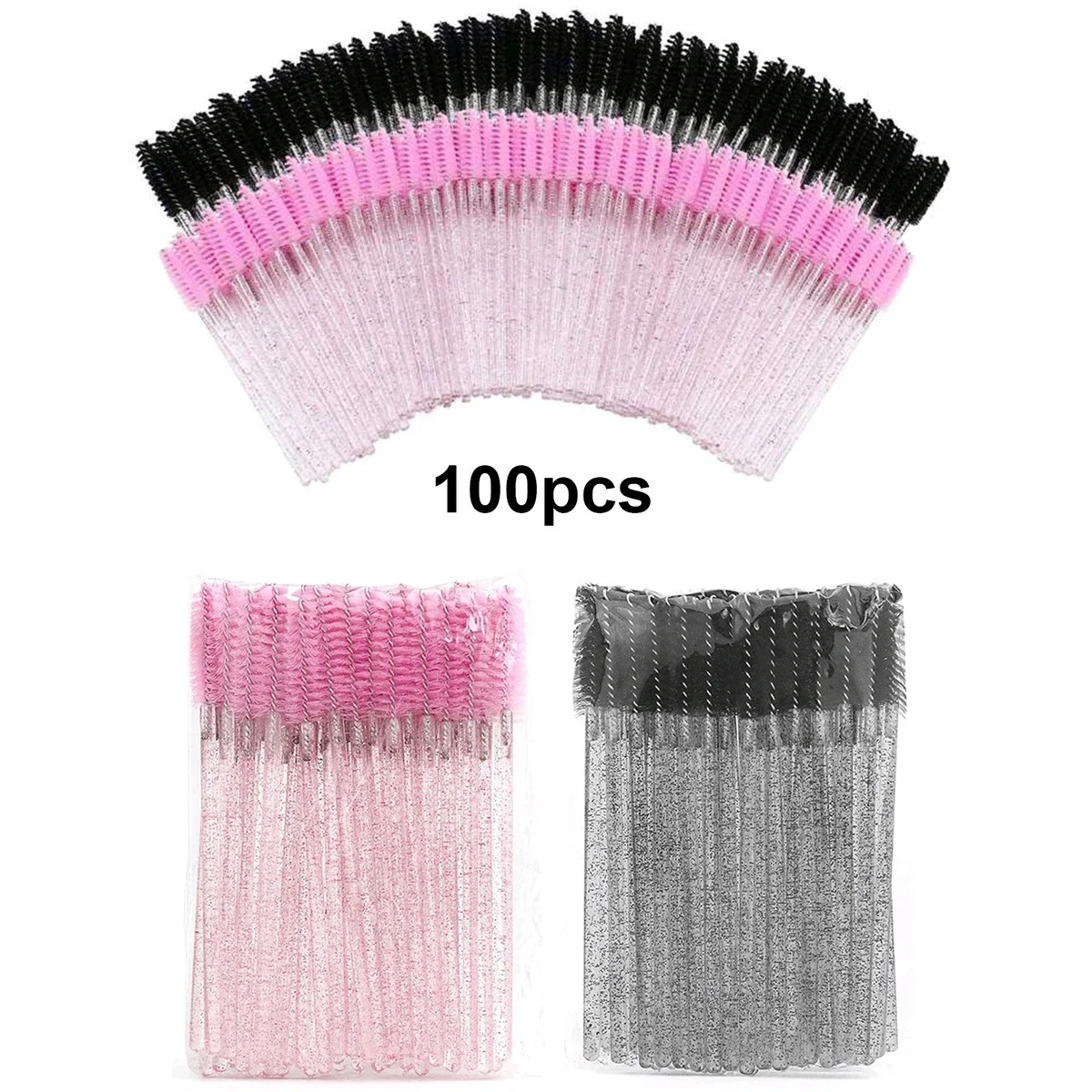 Eyelash Extension Guide - 卸売 100 個マスカラ Spoolies 使い捨てまつげ &