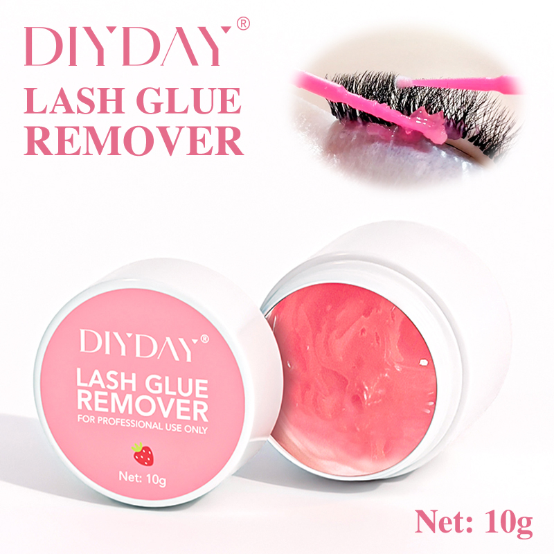 Eyelash Extension Glue For Sensitive Eyes - DIYDAYまつげグルーリムーバー 無刺激 超速効クレンジング ラッシュクリーム 敏感な目に安全 つけまつげの簡単除去