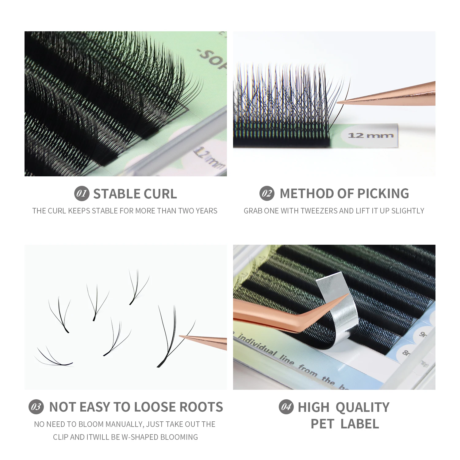 ANNAFRIS 3D W 3 コアまつげエクステンションナ - Eyelash Extension For Asian Eyes のレビューと価格