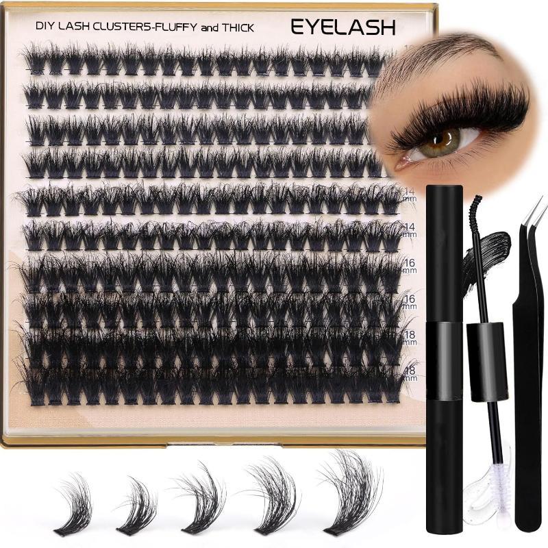 新しいふわふわ厚いまつげクラスターDIYまつげエクステ200 - Lashes Eyelash Extension のレビューと価格