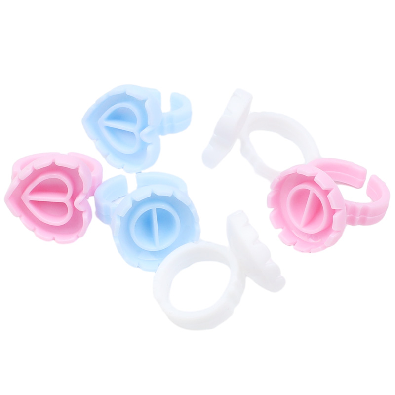 100 ピース/バッグ使い捨てまつげエクステンション接着剤リ - Eyelash Extension Double Lash のレビューと価格