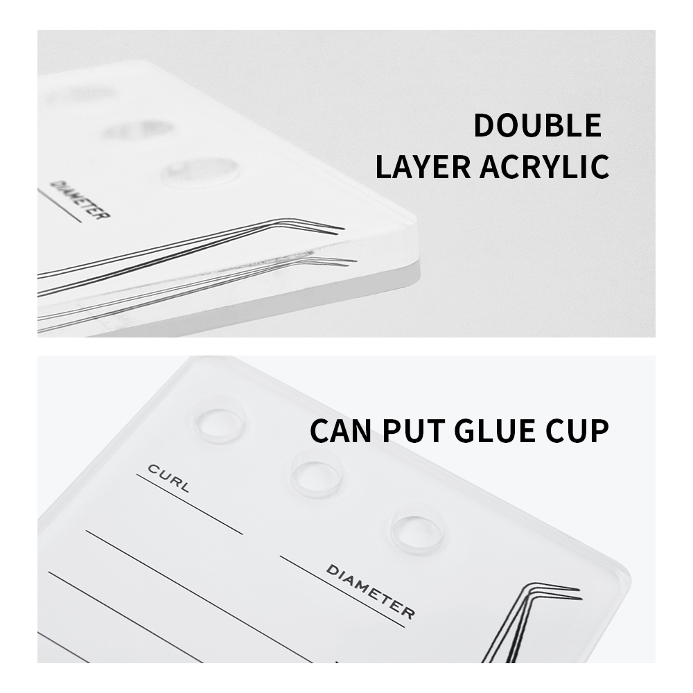 Gacaca-個々のつけまつげ用のアクリルパッド,まつげエク - Eyelash Extension Double Lash のレビューと価格