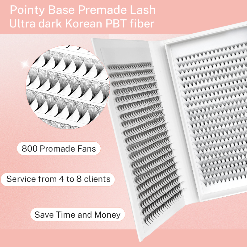 800/1600 既成ボリュームラッシュファンとんがりベース - Eyelash Extension For Asian Eyes のレビューと価格