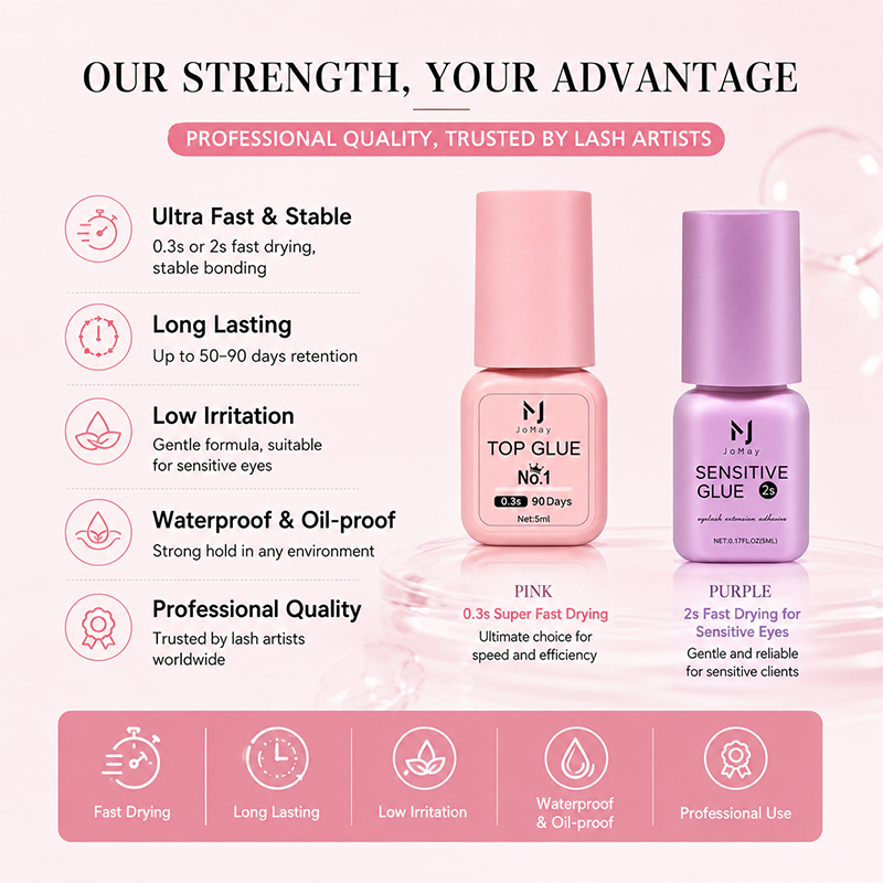 JOMAY まつげエクステグルー 0.3S-2S エクストラ - Eyelash Extension Glue For Sensitive Eyes のレビューと価格