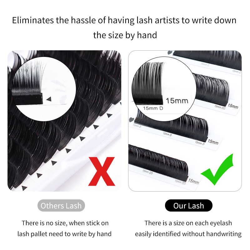 Winky-ロシアのボリューム,クラシックなシルクのまつげエ - Eyelash Extension For Asian Eyes のレビューと価格