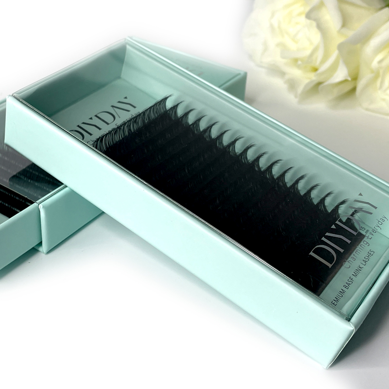 DIYDAY 16 行ミンクまつげ個別の自然なつけまつげ B - Eyelash Extensions Classic のレビューと価格