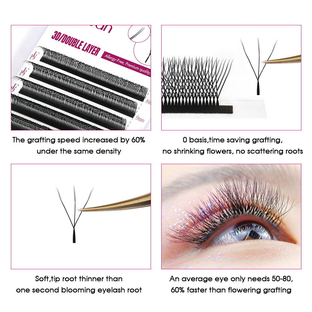 FADVAN 6D-W 形状まつげエクステンション (3D  - Eyelash Extension For Asian Eyes のレビューと価格