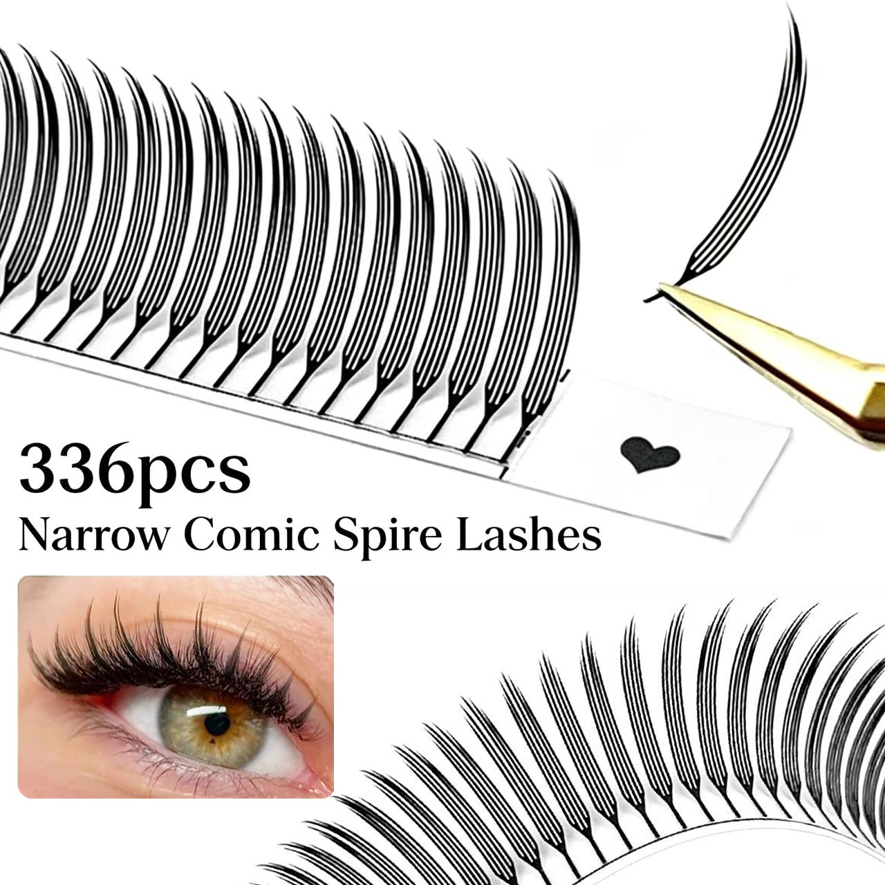 MIOFIA 新コミックスパイアつけまつげ 3D ナローフェ - Funny Eyelash Extension のレビューと価格