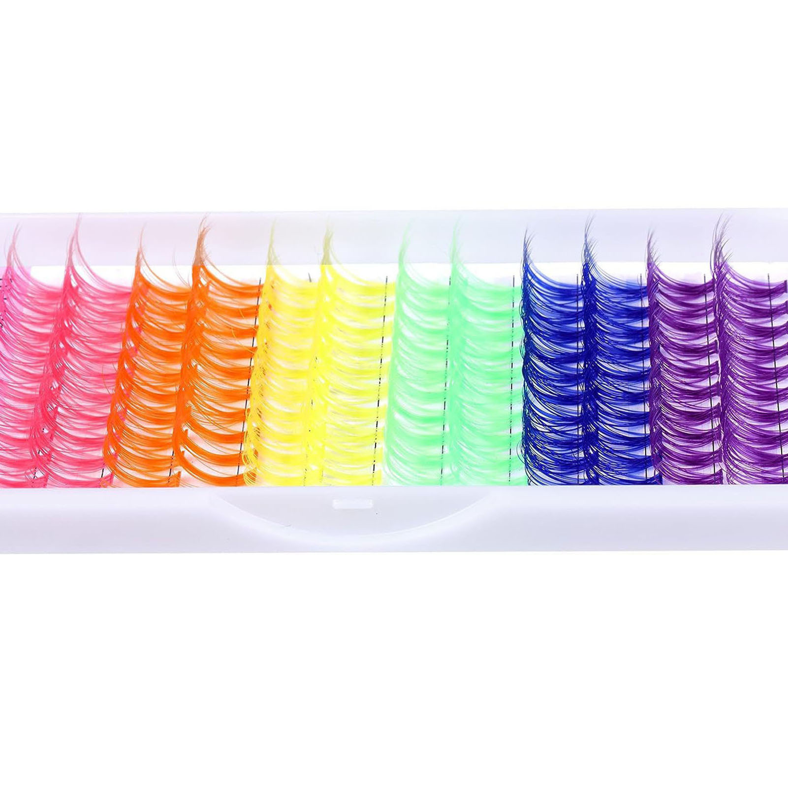 14/16 ミリメートル D カールカラフルな個別まつげ色ク - Funny Eyelash Extension のレビューと価格