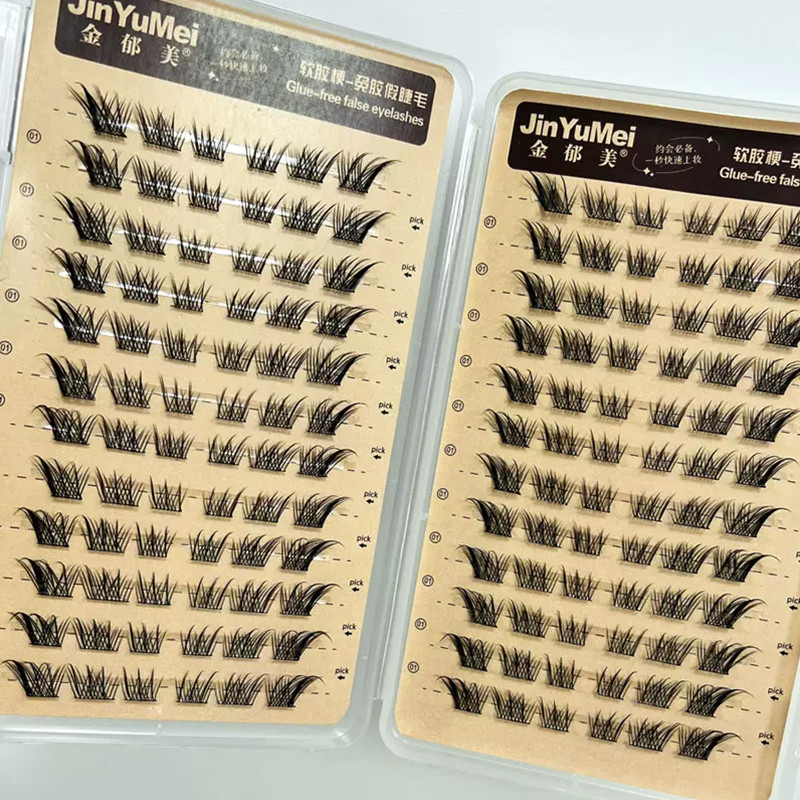 自己粘着性接着剤不使用つけまつげ 再利用可能 ふわふわフォッ - Eyelash Extension Glue For Sensitive Eyes のレビューと価格