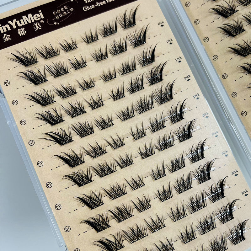 自己粘着性接着剤不使用つけまつげ 再利用可能 ふわふわフォッ - Eyelash Extension Glue For Sensitive Eyes のレビューと価格
