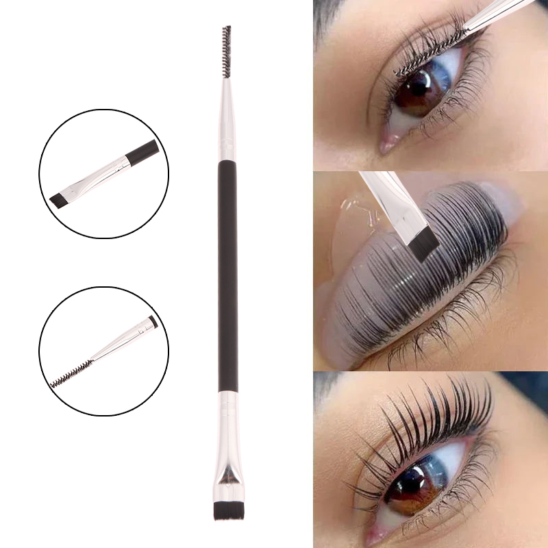 ダブルヘッドまつげパーマリフティングブラシ ポータブルラミネ - Eyelash Extension Double Lash のレビューと価格