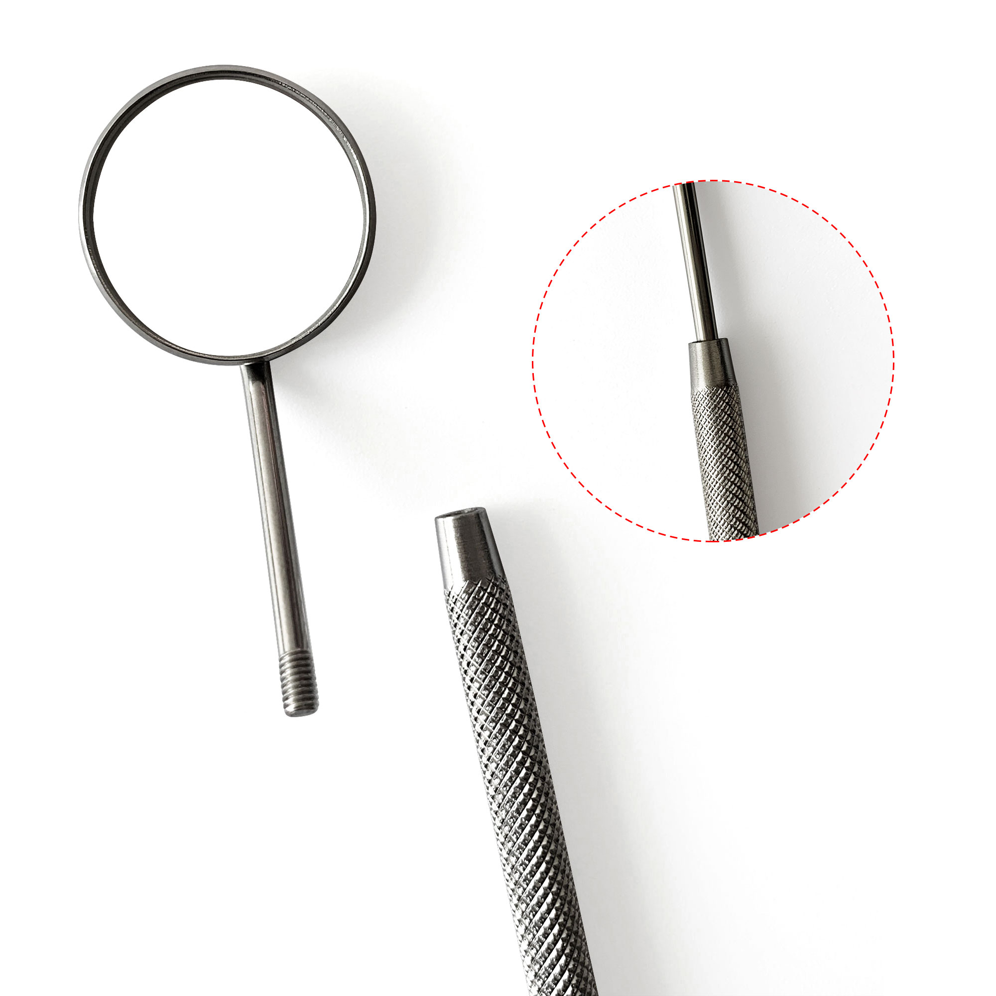 移植まつげエクステンションチェックミラーステンレス鋼素材手持 - Eyelash Extension Guide のレビューと価格