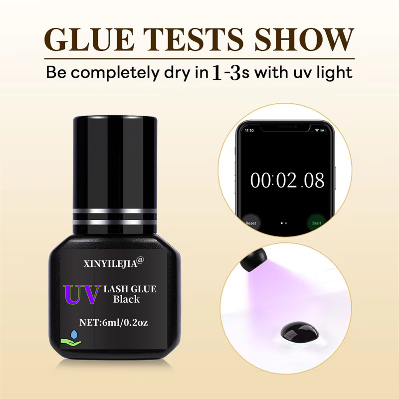 新しい UV まつげ接着剤 6 ミリリットルまつげエクステン - Eyelash Extension Glue For Sensitive Eyes のレビューと価格