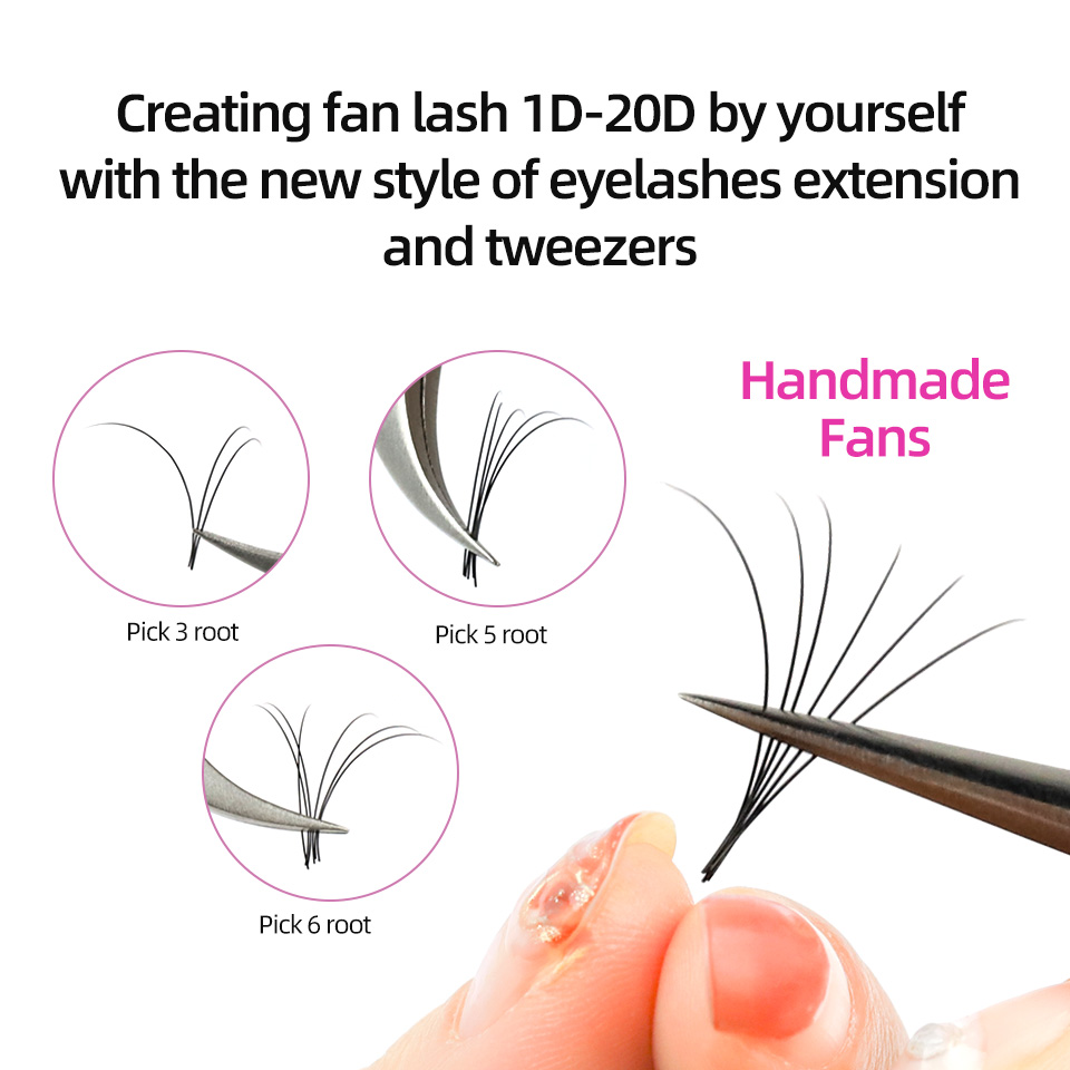 AGUUD 10個入り/1セット マットブラック ロシアンボ - Eyelash Extensions Classic のレビューと価格