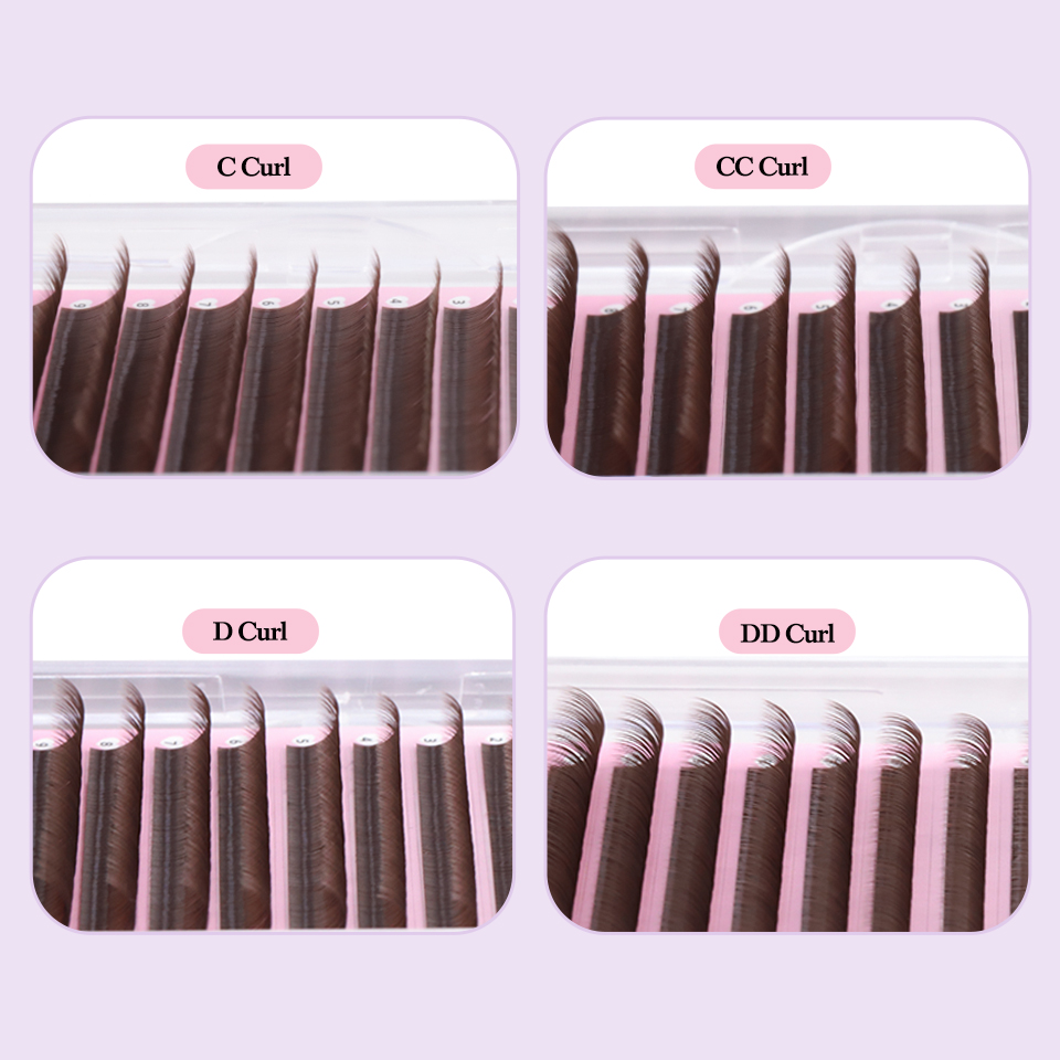 ココアチョコレートブラウンまつげ個別クラシックカシミア手作り - Eyelash Extensions Classic のレビューと価格