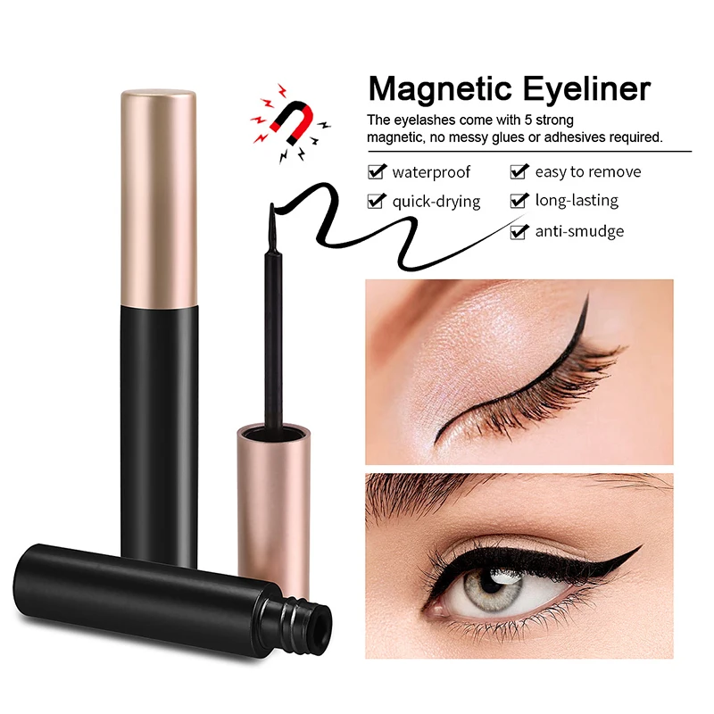 1/2 個黒磁気アイライナー接着剤つけまつげエクステンション - Eyelash Extension Glue For Sensitive Eyes のレビューと価格